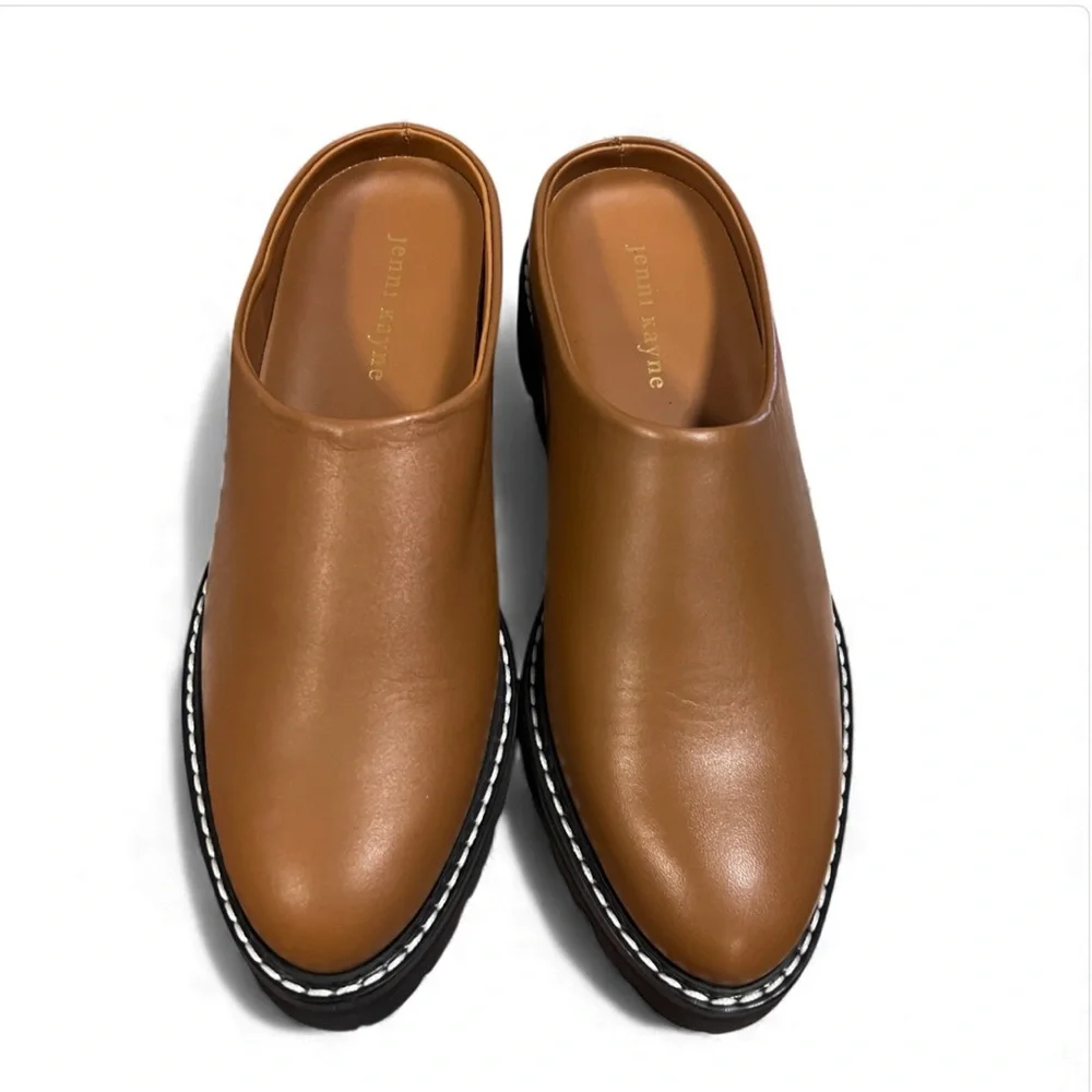 New without box Jenni Kayne leather lug mule in Canyon.  37 / 7 - Picture 2 of 7
